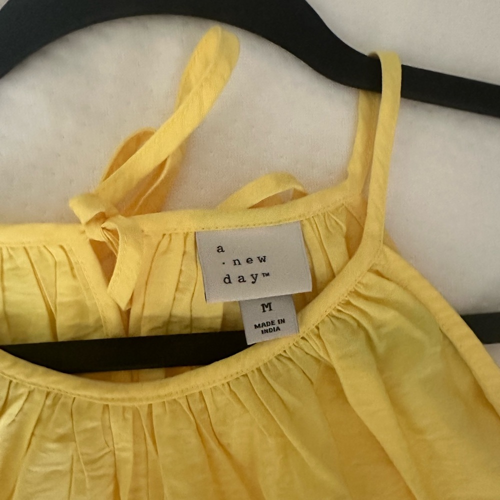 a new day Yellow Halter Tank Top - Picture 4 of 6